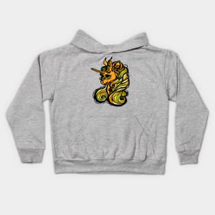 Jack-O-Lantern Unicorn Kids Hoodie